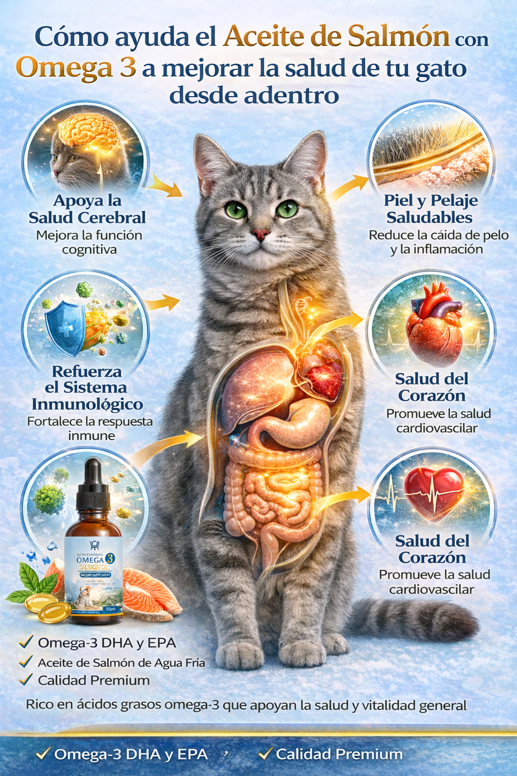 GLOWARY Ultra Strength Omega 3 Salmon Oil